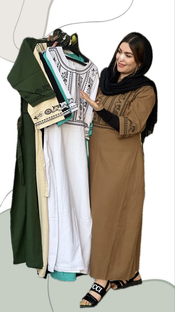 کفتان جنس لینن پایین ساده