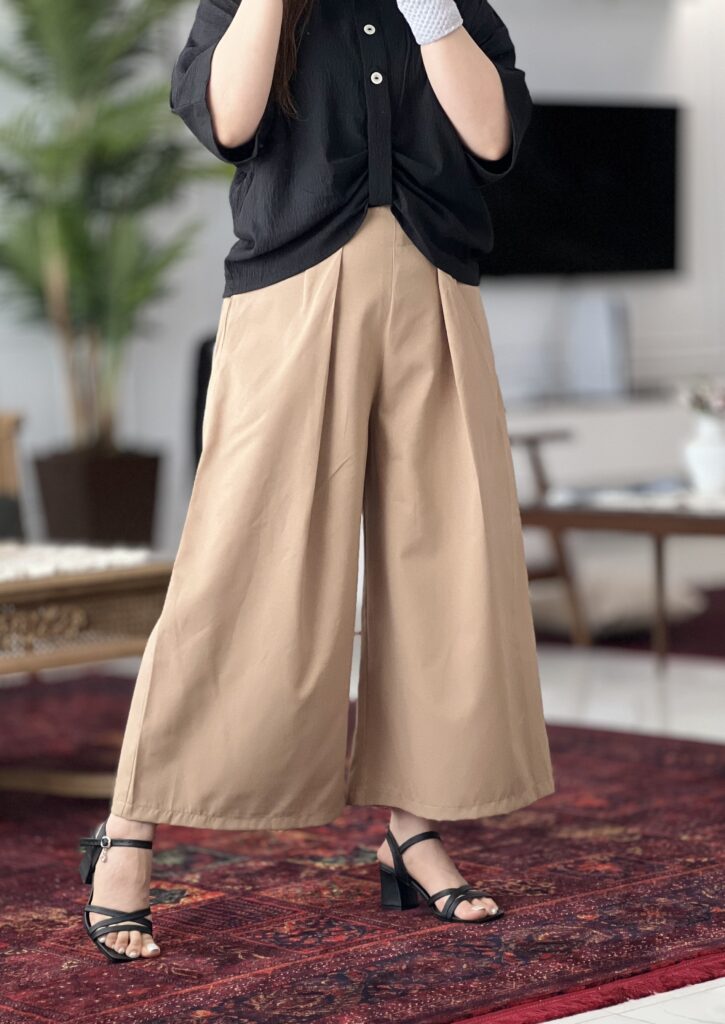 شلوار دامنی لینن