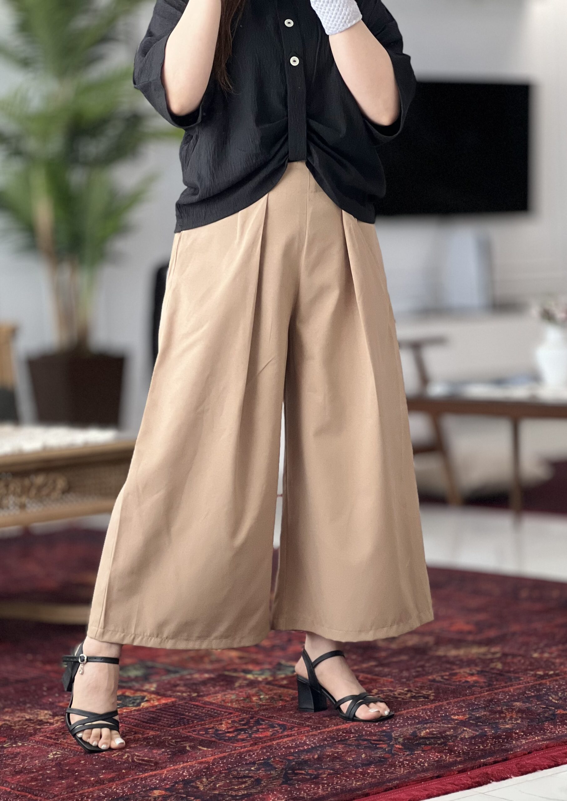 شلوار دامنی لینن