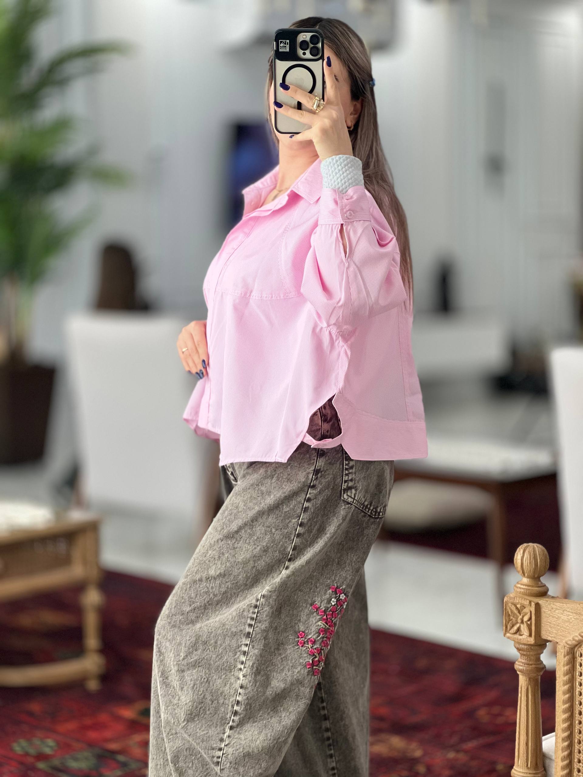 شومیز باکسی نخی